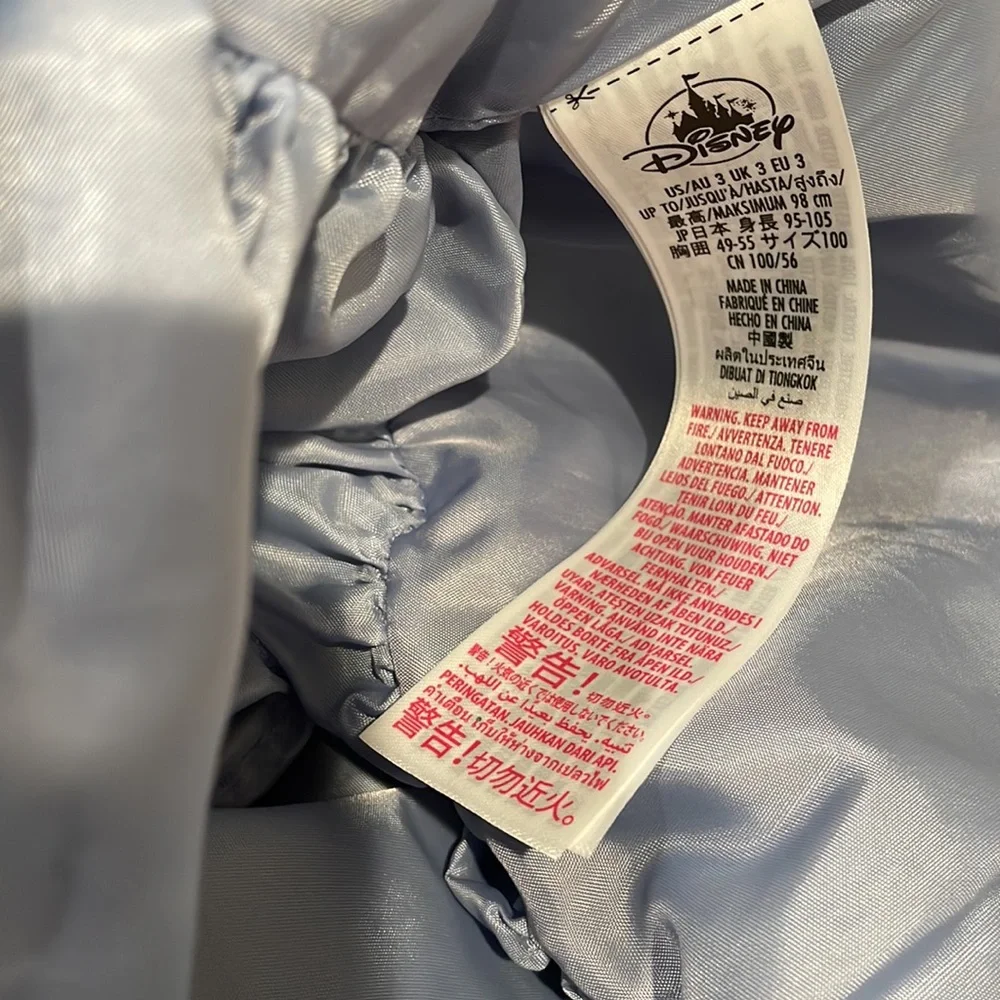 Disney blue Cinderella dress for girls size US3 - Picture 8 of 10